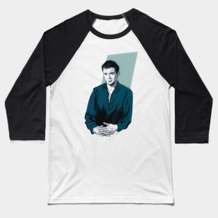 Dirk Bogarde - An illustration by Paul Cemmick Baseball T-Shirt